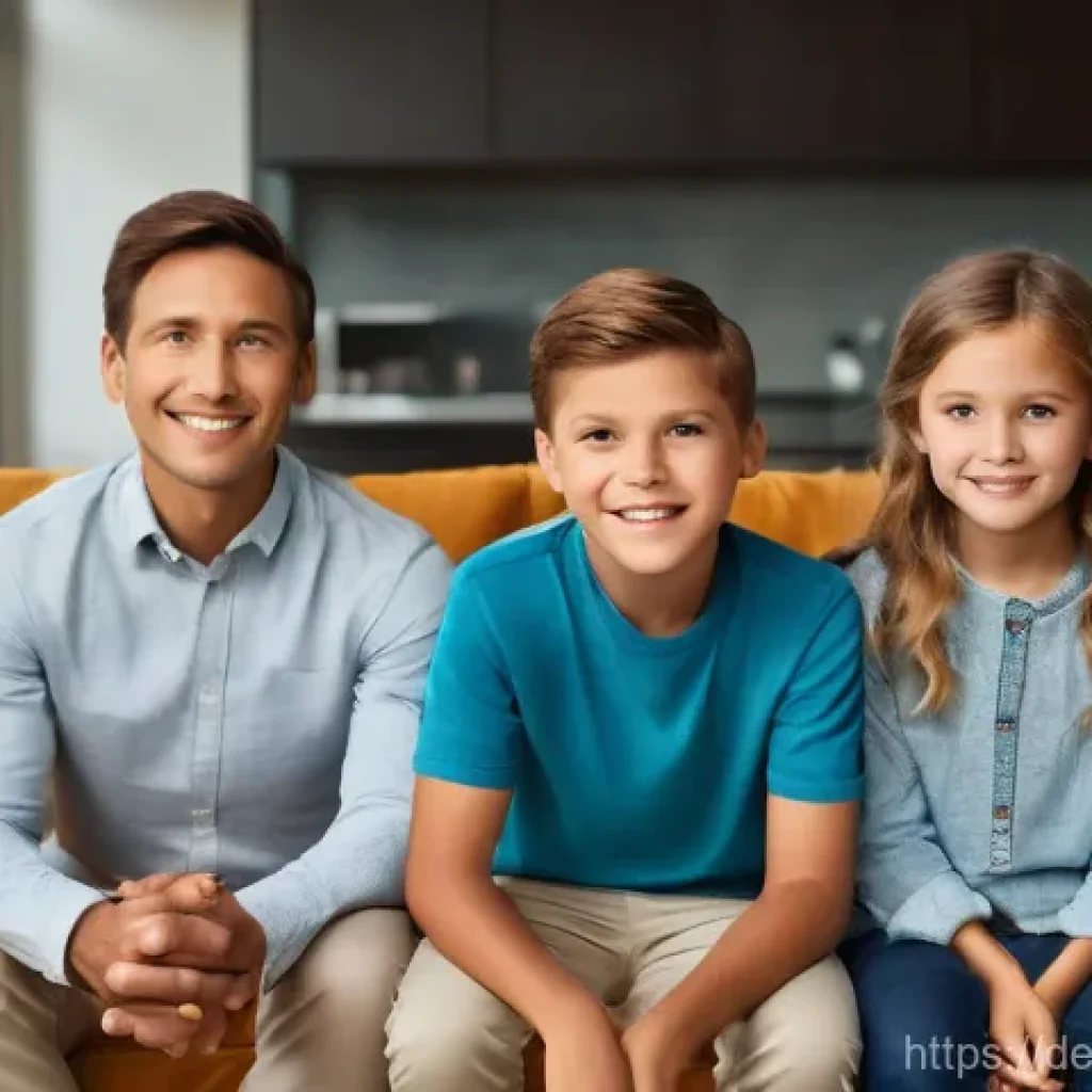 포지티브 심리학을 통한 행복한 가족 만들기 - **Family Strengths Unleashed**
A vibrant, medium-shot, family portrait featuring two parents, a ...