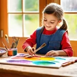 포지티브 심리학이 자녀 양육에 미치는 긍정적 영향 - **Image Prompt 1: The Creative Superpower**
    "A cheerful 9-year-old girl with bright, inquisitive...